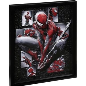 Framed 3D Spider-Man Wall Art
